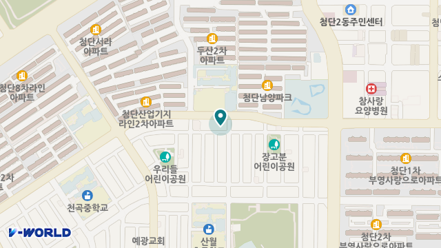 광주첨단노인복지센터 위치 지도