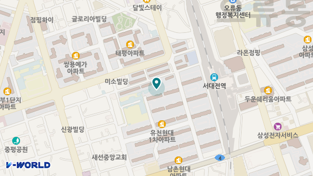 평화재가복지센터 위치 지도
