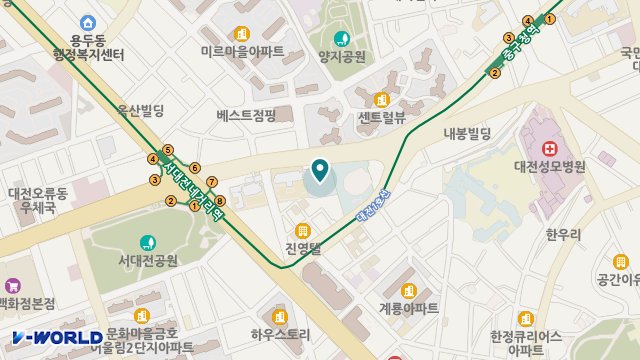 사랑실버케어센터 위치 지도