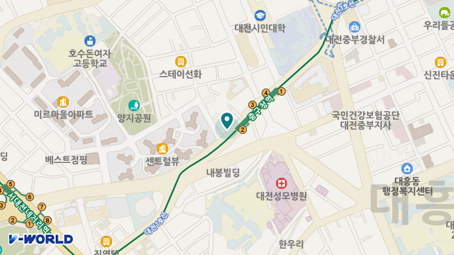 정담노인복지센터 위치 지도