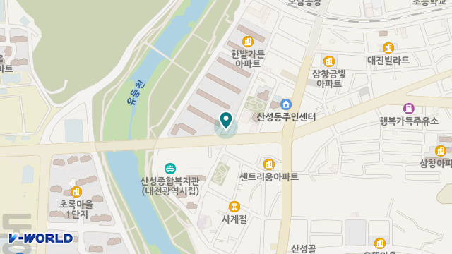 대교뉴이프재가복지대전중구센터 위치 지도