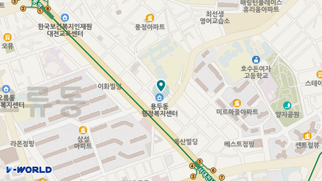 상서로운 재가복지센터 위치 지도