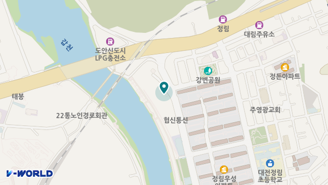 한솔주야간보호센터 위치 지도