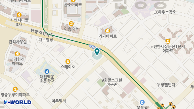 대전서구주간보호센터 위치 지도