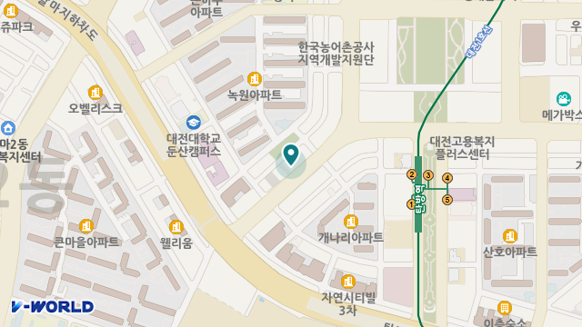 (주)케어링 주간보호센터 대전 둔산점 위치 지도