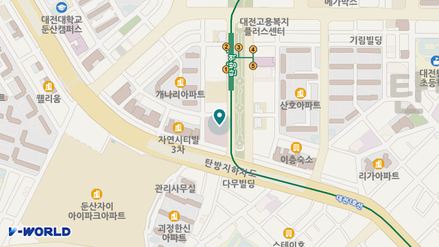 (주)케어링 주간보호센터 대전 서구점 위치 지도