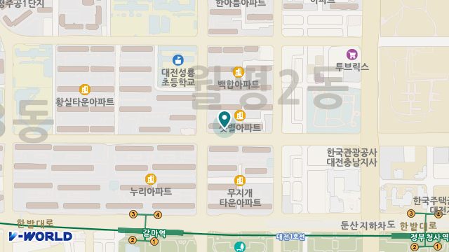 대전우리집 재가복지센터 위치 지도