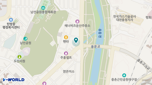 섬김주간보호센터 탄방점 위치 지도