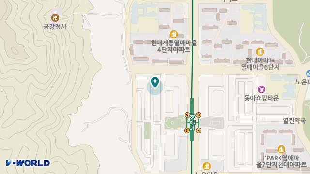 사랑섬김노인복지센터 위치 지도