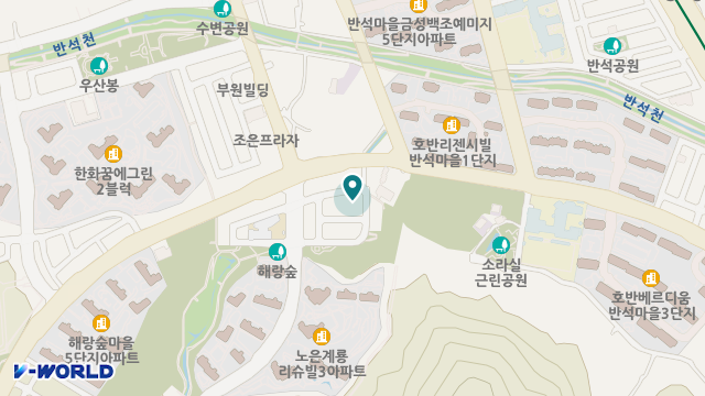 효행복지센터 위치 지도
