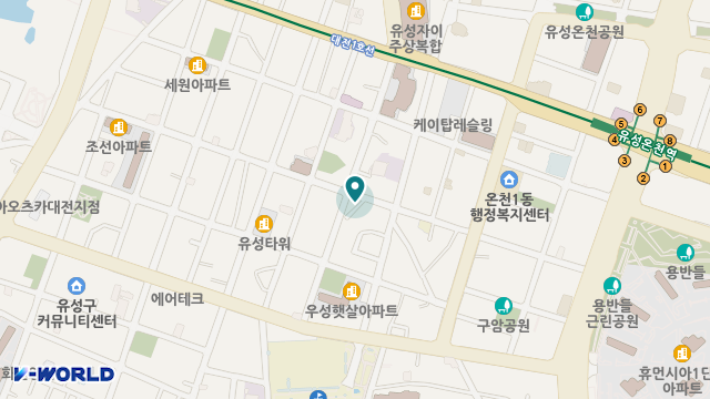 대교뉴이프 방문요양센터 대전유성센터 위치 지도