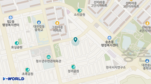 대덕사랑노인복지센터 위치 지도