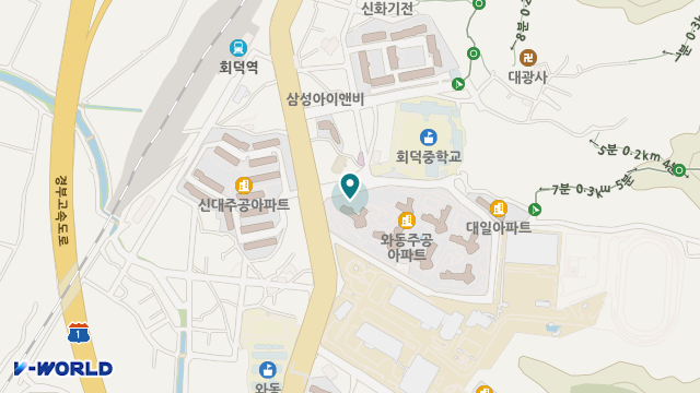 평안복지센터 위치 지도