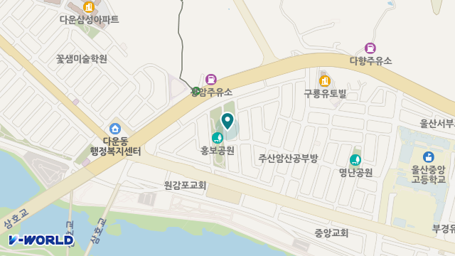 울산중구노인돌봄지원플랫폼 위치 지도