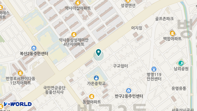 조은아침중구복지센터 위치 지도