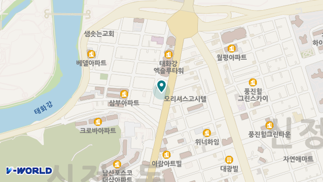 섬김노인돌봄지원플랫폼 위치 지도