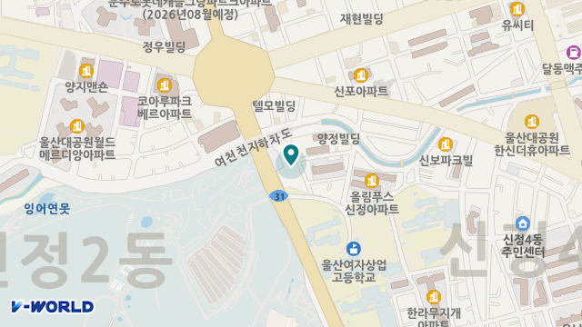울산노인돌봄학교 위치 지도