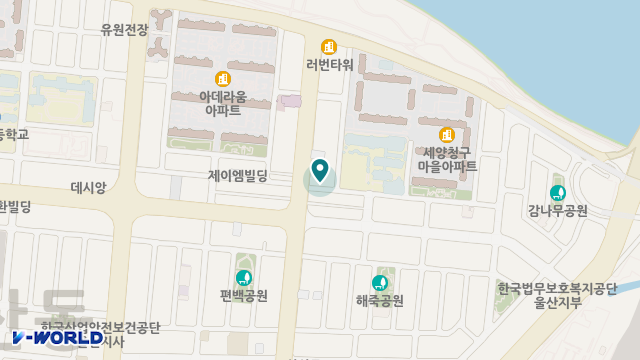 울산남구주야간보호센터 위치 지도
