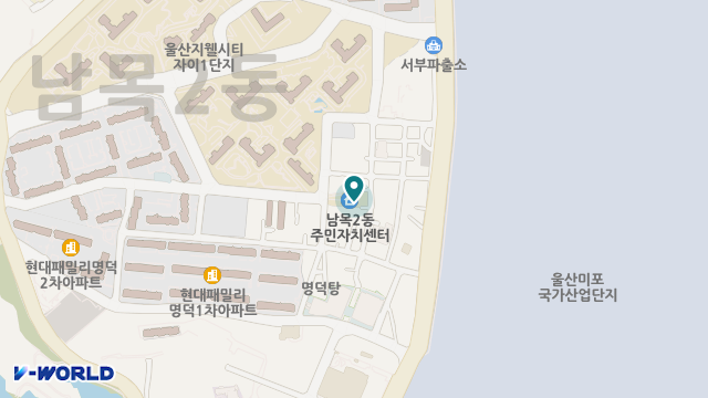 동구노인복지관부설동울산노인복지센터 위치 지도