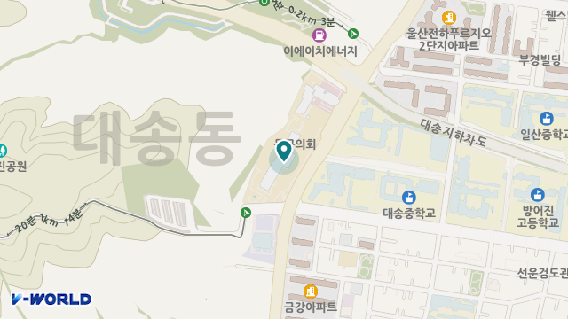 울산동구종합사회복지관 부설 재가노인복지센터 위치 지도