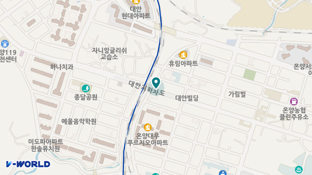 온양한솔재가복지센터 위치 지도