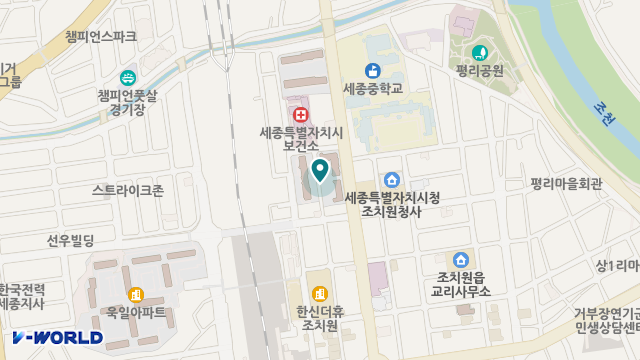 세종재가복지센터 위치 지도