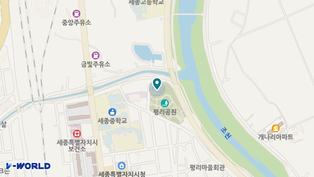 세종특별자치시 사회서비스원 세종종합재가센터 위치 지도