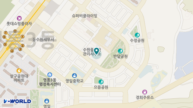 영통노인주간보호센터 위치 지도