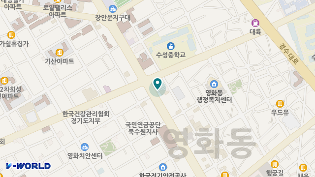 수원누네주간보호센터 위치 지도