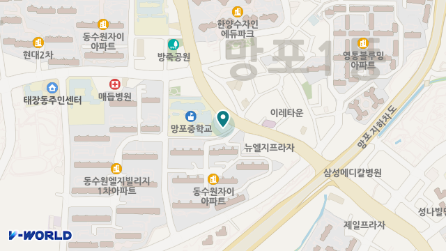 영통데이케어센터 위치 지도