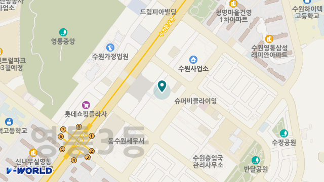 아리아케어 방문요양 영통센터 위치 지도