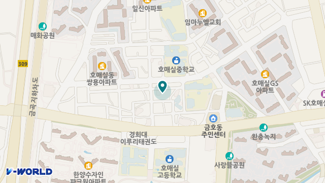 금호 주야간보호센터 위치 지도