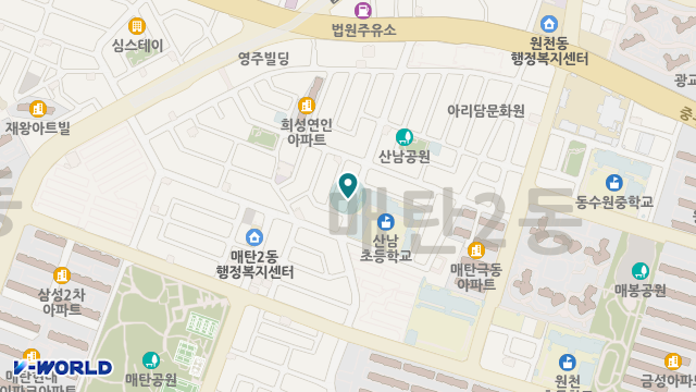 새봄재가복지매탄센터 위치 지도
