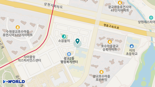 광교재가복지센터 위치 지도