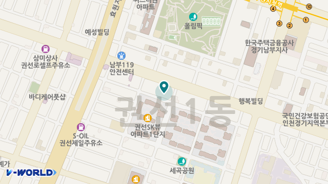 우리동네노인주간보호센터 위치 지도