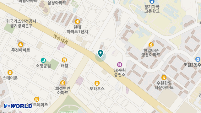 수원주간보호센터 장안마을 위치 지도