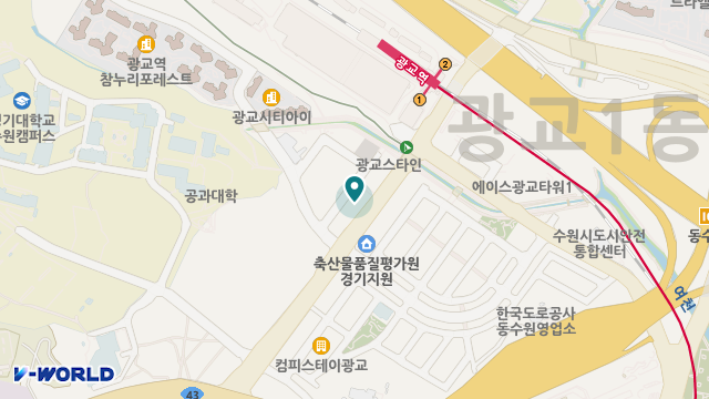 더케어재활주간보호 광교 위치 지도
