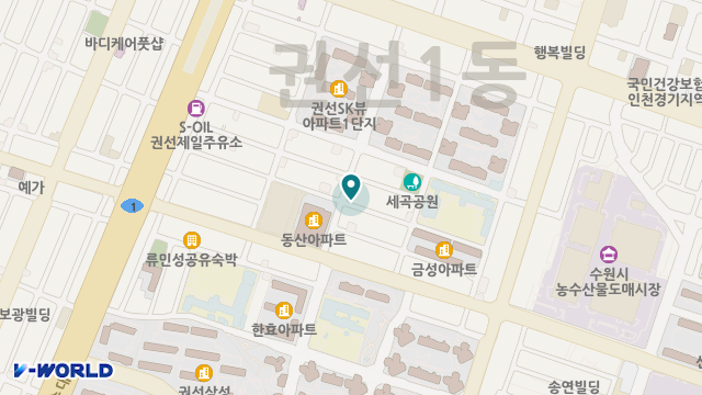 (주)케어링주간보호센터 수원 권선점 위치 지도