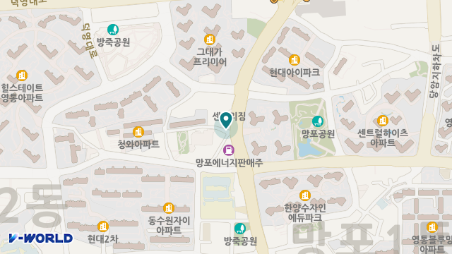 수원망포재가노인복지센터 위치 지도