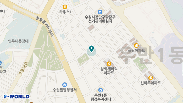 수원행복한케어 주간보호센터 위치 지도