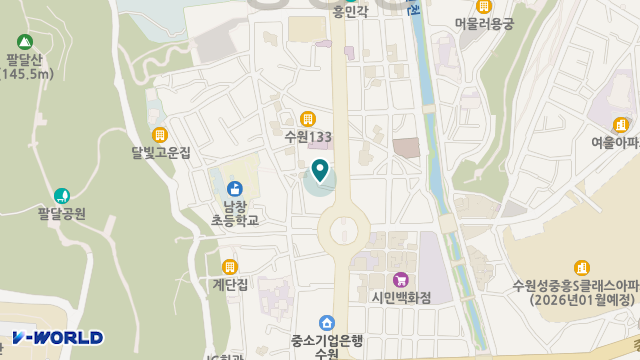 팔달문방문요양센터 위치 지도