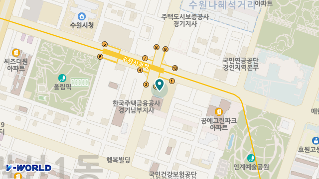 수원도담재가복지센터 위치 지도