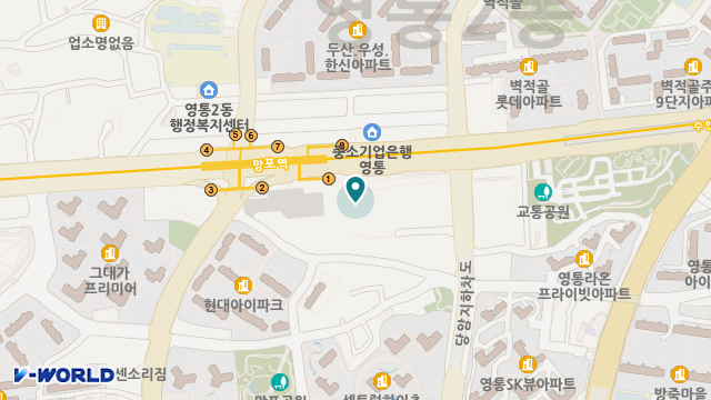 행복드림 수원영통 재가복지센터 위치 지도