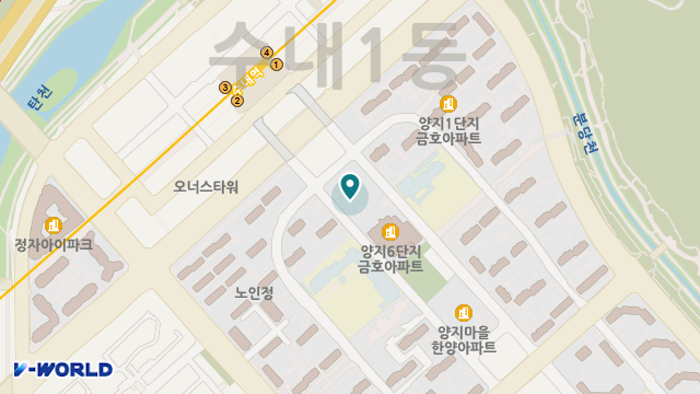 분당재가노인복지센터 위치 지도