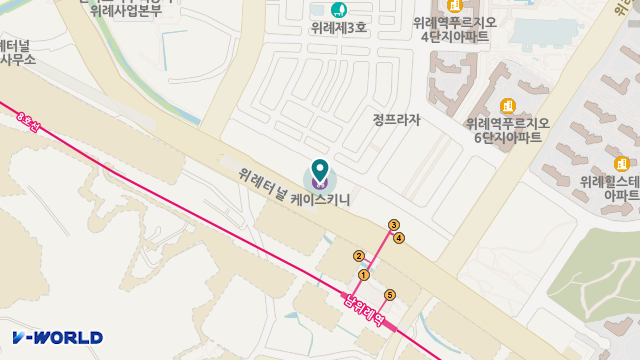위례원마을노인복지센터 위치 지도