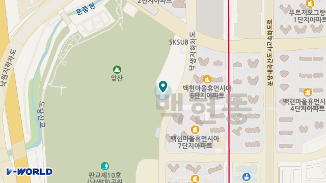 판교봉은주간보호센터 위치 지도