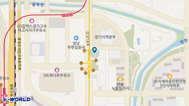 정재가복지센터 위치 지도