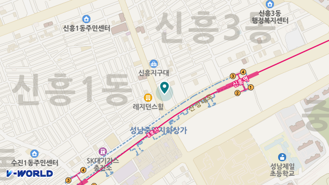 효사랑 주야간보호 위치 지도