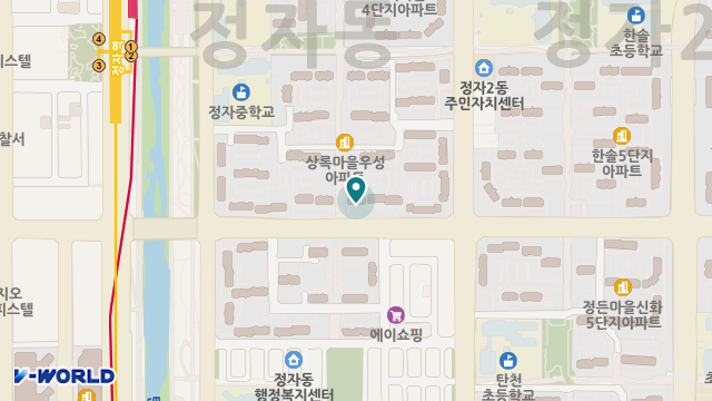 동부케어복지센터 위치 지도