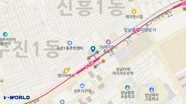 (주)대교뉴이프 성남통합센터 위치 지도